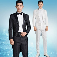 Phiên bản Hàn Quốc của trang phục sân khấu tự tu tuxedo nam ca sĩ phù hợp với lệnh hợp xướng phù hợp với tiệc cưới quần sooc nam