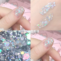 Colorful wave diamond Silver sequin glitter nail polish tearable pull peelable Tasteless bake-free quick-drying long-lasting frozen