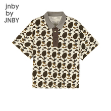 Jiangnan cloth clothing children's short sleeved polo shirt summer cute print loose sports casual men and children jnbyjnby