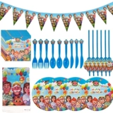 Пятно кокомелон супер ребенок Джоджо тема бумажный стаканчик бумажная тарелка скатерть сокровище посуда для дня рождения украшение