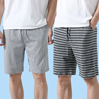 [Чистый хлопок] Темно-серые горизонтальные полоски + светло-серые вертикальные полоски.