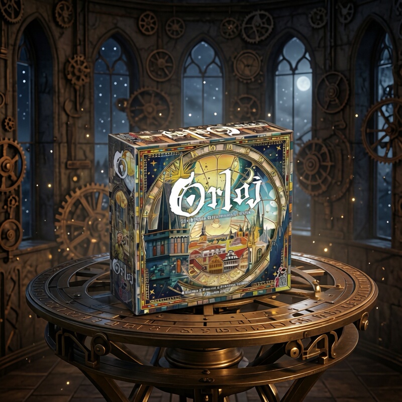 Authentic Orloj Prague Astronomical Clock Board Game, German-Style Medium-Heavy Strategy Party Game, Includes Promo Cards