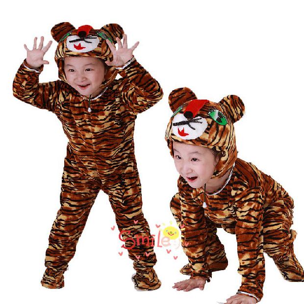 Biểu diễn mẫu giáo, trang phục biểu diễn hổ nhỏ, trang phục biểu diễn hổ, trang phục động vật, trang phục, nhập vai quần áo cho bé gái