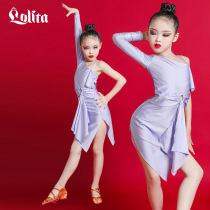 Lolita Latin dance suit suit Girls and children autumn and winter new single-sleeve professional practice training suit performance suit