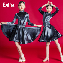 Lolita autumn winter competition Conserve Latin dance practice Costume Girl performance clothes new few children prescribed to professional