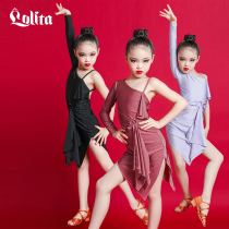 Lolita Latin dance clothing Professional high-end dance clothing performance clothing Autumn womens childrens practice practice clothing