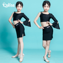 Dance Suit Children Womens Practice Long Sleeve Latin Dance Girl Suit Chinese Dance Costumes Spring Summer Season