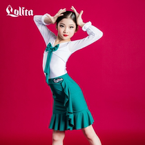 Lolita Spring Summer Season Latin Dance Costumes Children Women Young Children Long Sleeves Practice Suit Women Latin dance dresses