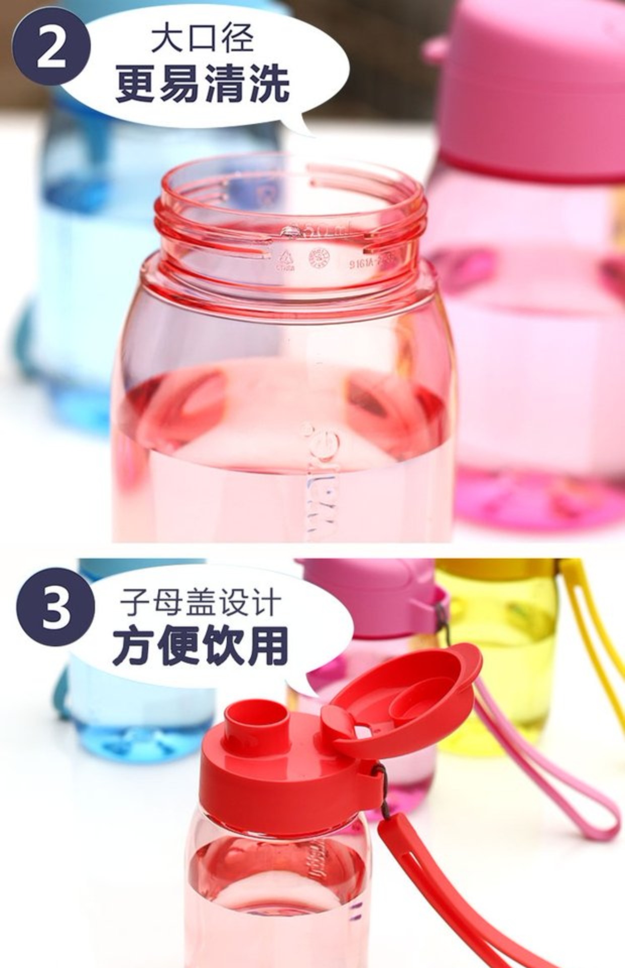 Tupperware Penguin Doodle Cup 350ml Học sinh nhỏ Dễ thương Bộ đếm cốc Lohas mới Chính hãng - Tách bình tập uống nước cho bé