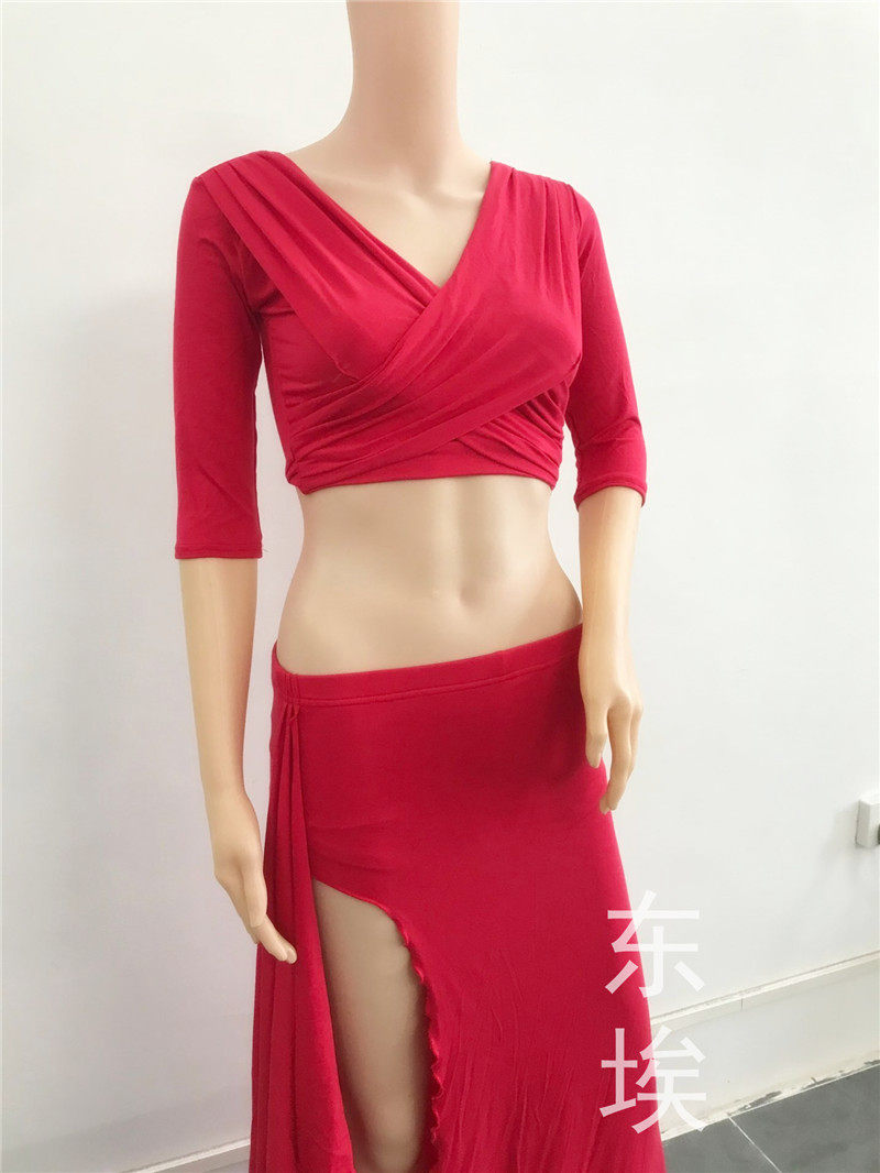 East Ebelly Leather Dance Dress Suit Dance Practice Suit Oriental Dance Performance Wear customizable
