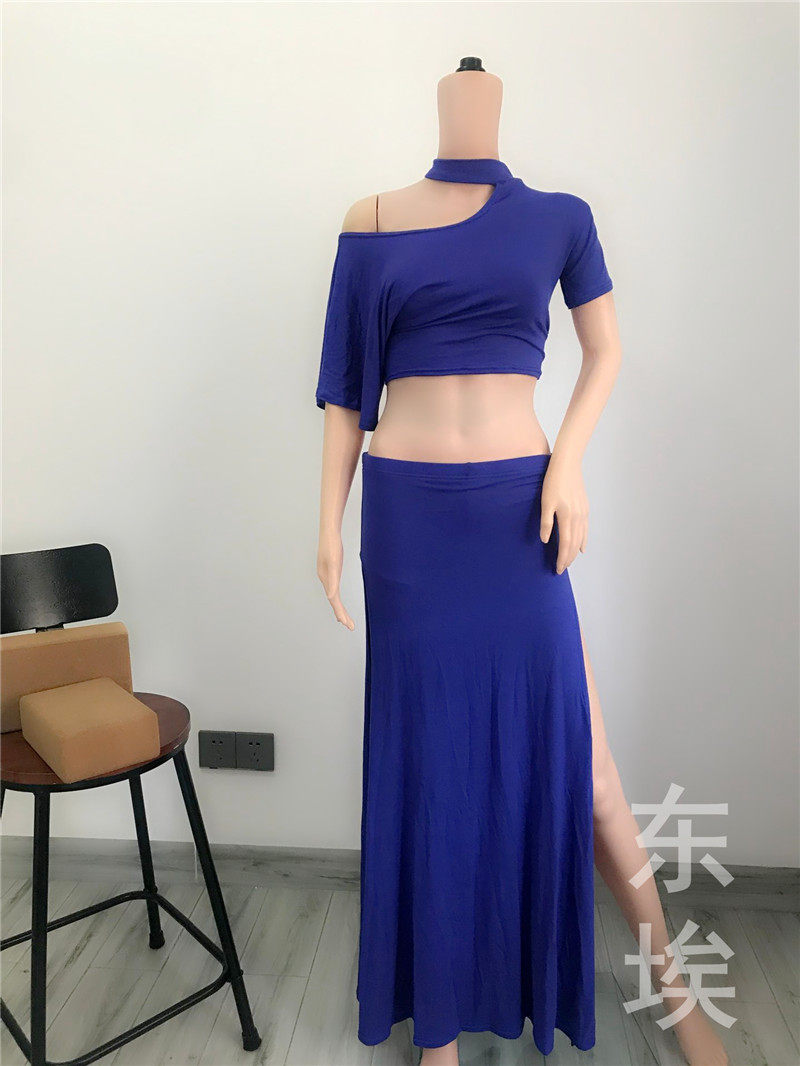 Belly dance practice suit women's new performance suit hip towel dance performance suit summer new