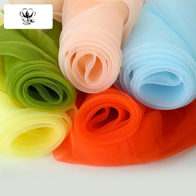 Encrypted Eugen gauze fabric lace fabric clothing wedding dress solid color transparent high-density gauze decorative mesh gauze fabric