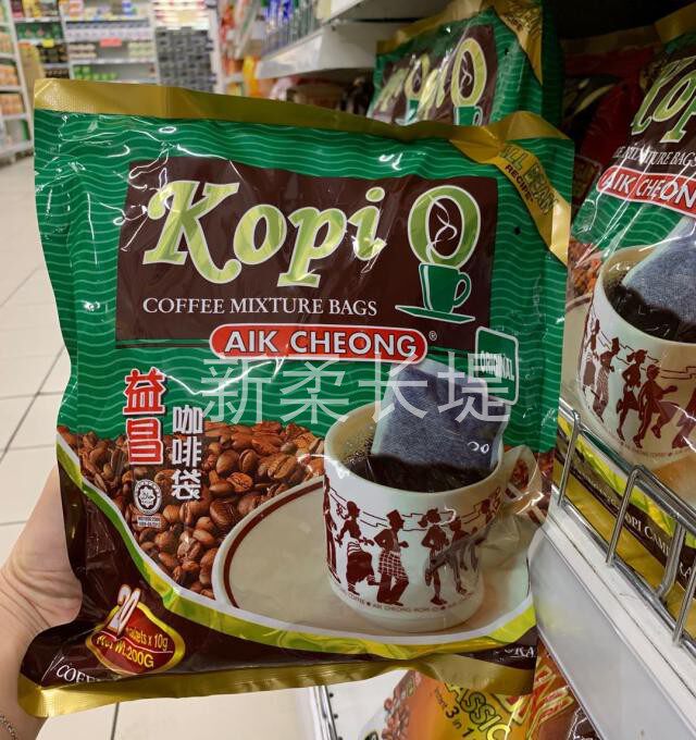 (3 packs) Malaysia AIK CHEONG Kopi O Yichang coffee bag black coffee 200g