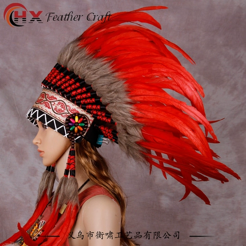 Аксессуар для волос, красная шапка, xэллоуин, косплей, набивка пером