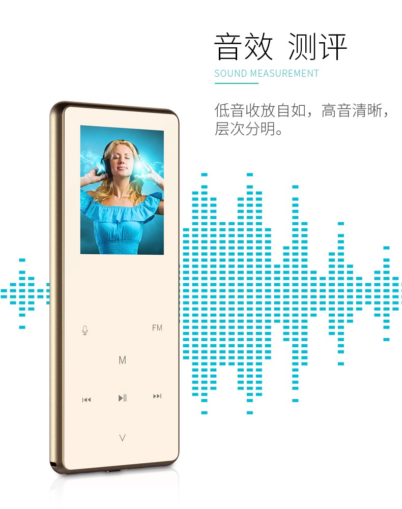 máy nghe nhạc cầm tay Uniscom Bluetooth siêu mỏng mp3 sinh viên Walkman mp4 màn hình cảm ứng máy nghe nhạc ghi âm sách điện tử - Máy nghe nhạc mp3 Máy nghe nhạc MP3 usb