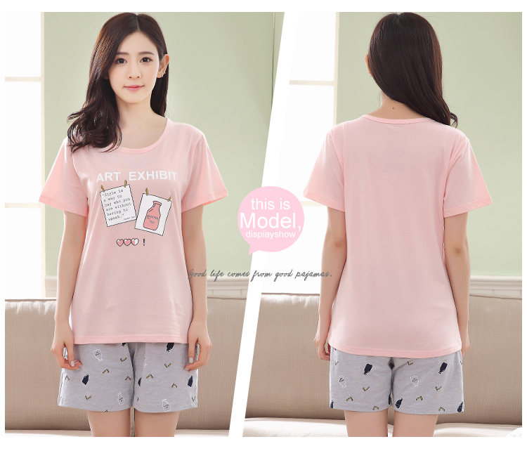 Pyjama mixte en Coton à manche courte - Ref 3004697 Image 27