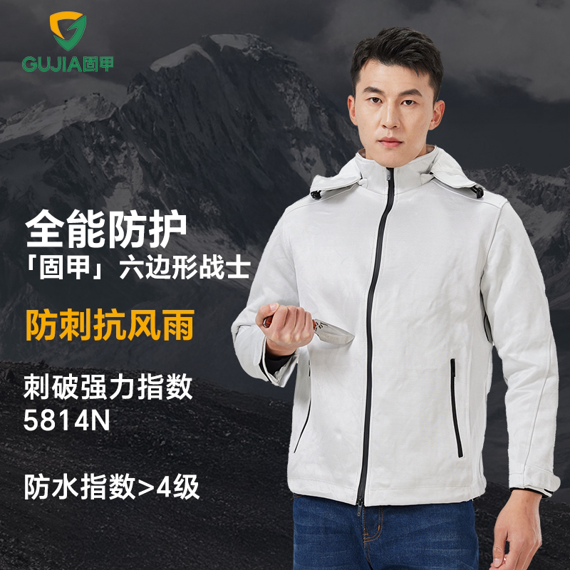 Armor-Resistant Clothing, Anti-Cut, Anti-Knife, Lightweight, Flexible, Full-Body Safety Soft Armor Jacket, Tactical Jacket, Windbreaker Coat