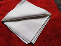New pure colour satin frame full cotton Western napkin white pure cotton mouth cloth rubbing cup cloth dedicated to dry cloth cloth