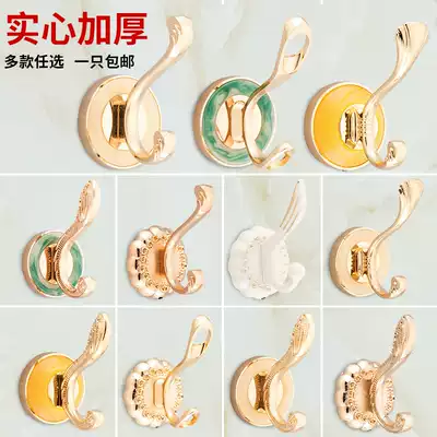 European wardrobe clothes hook single hook coat hook clothes adhesive hook bathroom wall Wall shoe cabinet adhesive hook free of holes