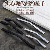 Solid light wardrobe handle modern simple cabinet cabinet door cabinet handle furniture shoe cabinet drawer kitchen door handle