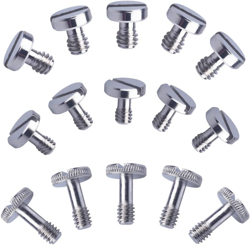 Photography 15 1 4-20 slotted screws for quick release plate or camera tripod monopod