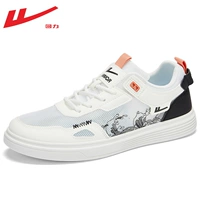 387Z White and Black - Большая сетчатая национальная тенденция обуви