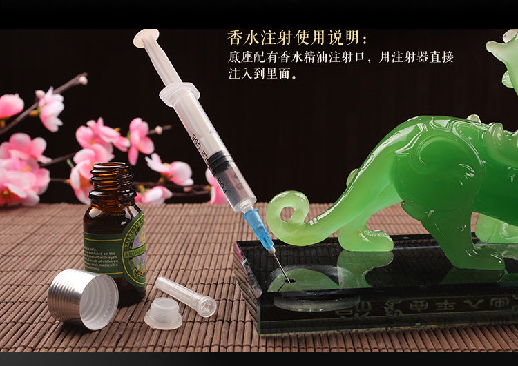 Trang trí nước hoa xe hơi Ghế pha lê Trang trí nội thất xe hơi may mắn Qilin Bao Ping nệm xe hơi 4 chỗ