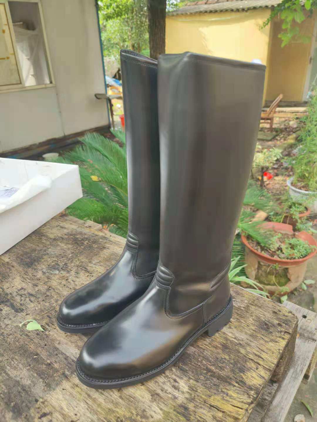 92 rubber sole summer horse boots college flag class long leather boots equestrian protective boots