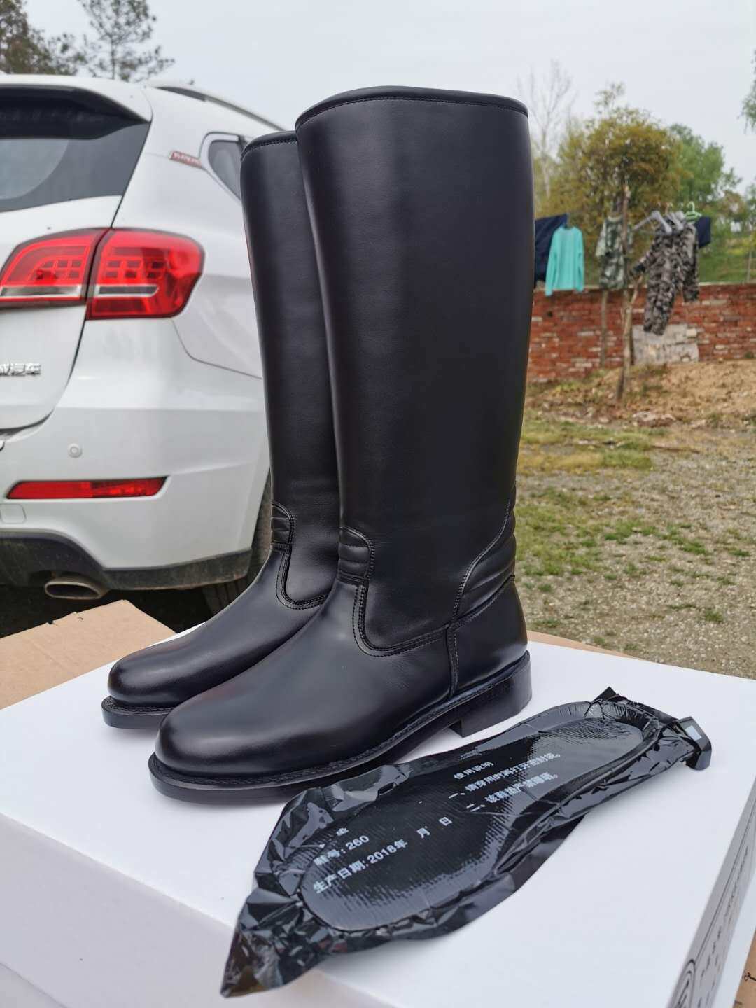 College honor guard flag class riding boots