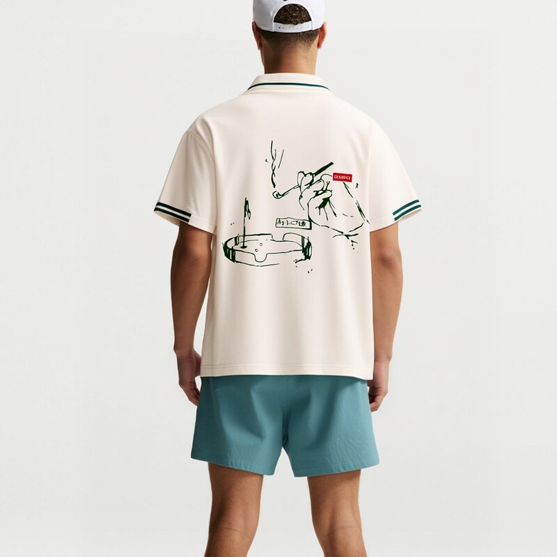 Devereux Golf American-Style Pique Mesh Breathable Professional Golf Apparel Competition Polo Shirt Short-Sleeved