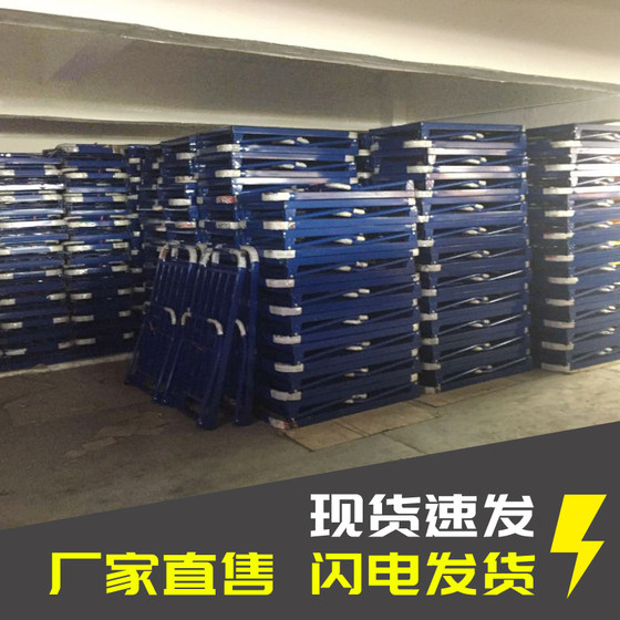 Trolley truck folding trolley pull goods mute flatbed truck construction site four-wheel household trolley trailer