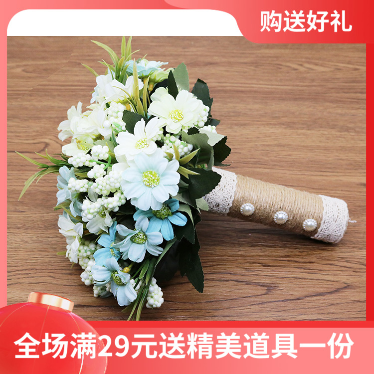 New Korean-style emulated bridal hand held flower photo gallery wedding wedding wedding wedding photo Rose creative photographic props