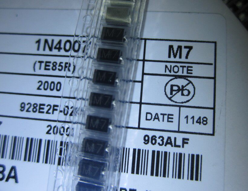 New patch rectifier diode 1N4004(M4)1N4007(M7)1n4001(M1)2000 only 60