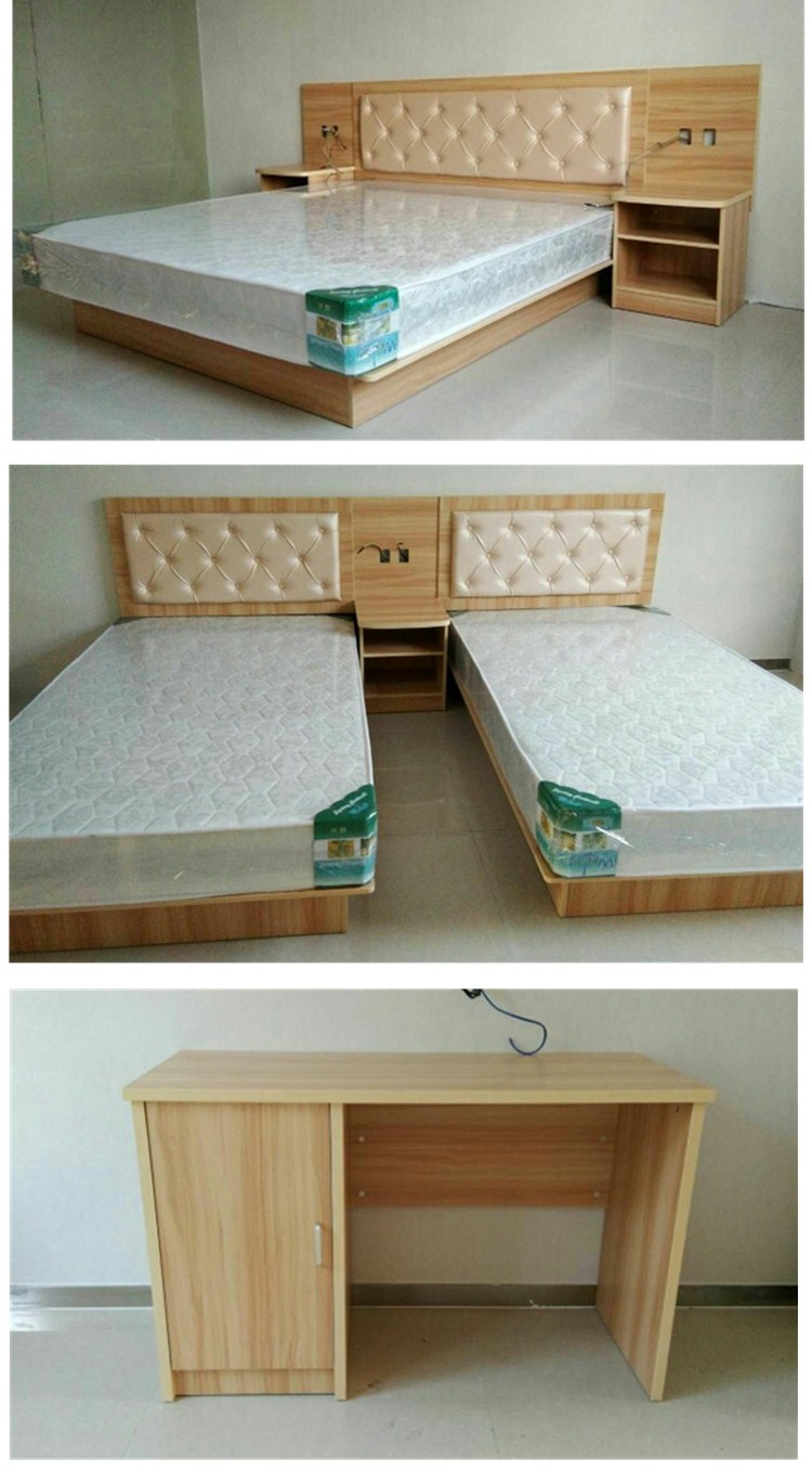 Thượng Hải trực tiếp bán khách sạn tiêu chuẩn phòng căn hộ cho thuê phòng nội thất khách sạn hoàn thành tủ TV Xiêm giường tùy chỉnh mẫu kệ tivi gỗ nguyên khối