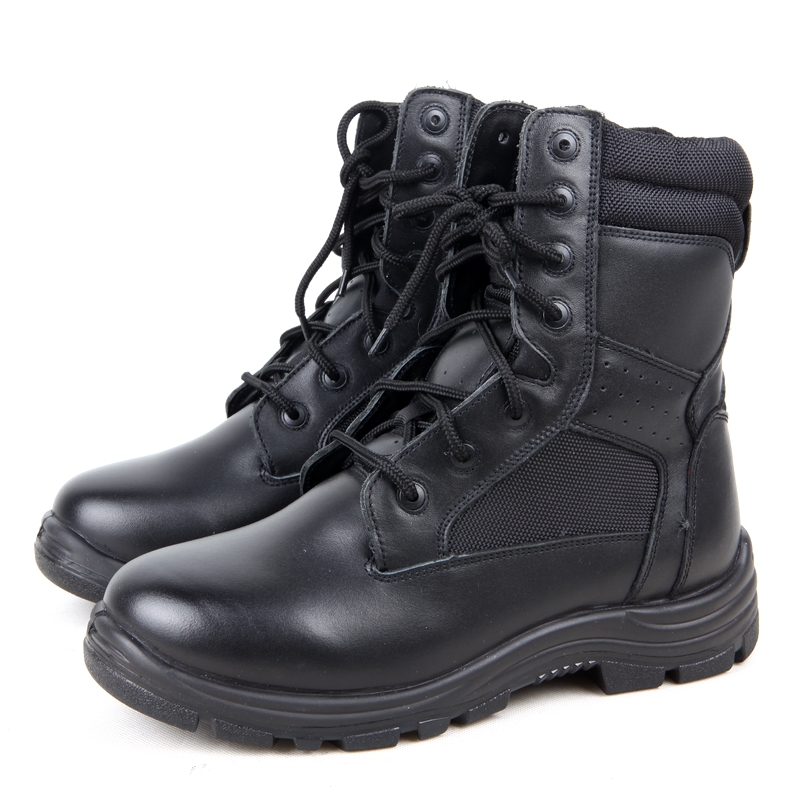 New 14 winter ground boots genuine leather plus velvet winter cold-proof warm outdoor anti-puncture men's tooling