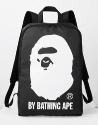 新品杂志款潮牌BAPE双肩包BA*PE head backpack休闲 书包单肩背包