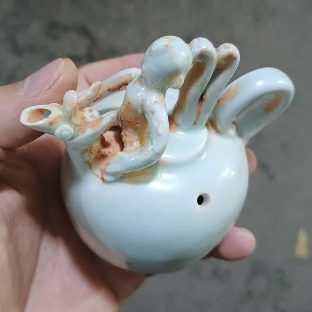古韵流芳：高仿宋代湖田窑陶瓷壶型砚滴，带你穿越千年文脉！-水盂-淘宝