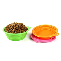 Portable Pet Bowl Folded Dog Bowl Silicone Outdoor Dog Bowl Outdoor Water Basin Silicone Travel Dog Rice