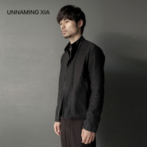 UNNAMING XIA WASHED DENIM JACKET STRETCH knit JACKET MADE OF OLD SMALL STAND COLLAR FADED MODELS MENs SPRING