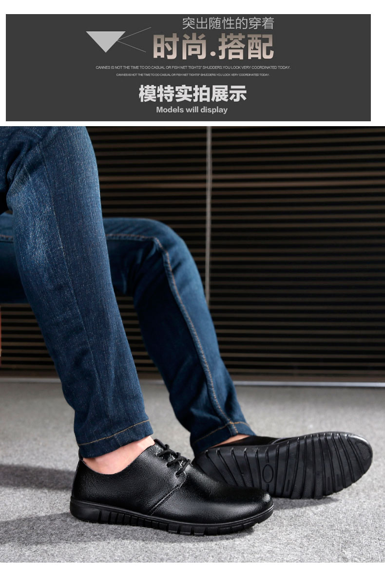 Giày nam mùa hè 2017 dành cho nam kinh doanh giày đế bằng, giày nam đế xuồng thoáng khí sandal da nam