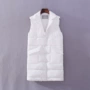 Áo vest cotton dày dày mùa đông lỏng lẻo khóa đơn áo vest cotton giản dị áo vest nữ 7F026 áo lông vũ