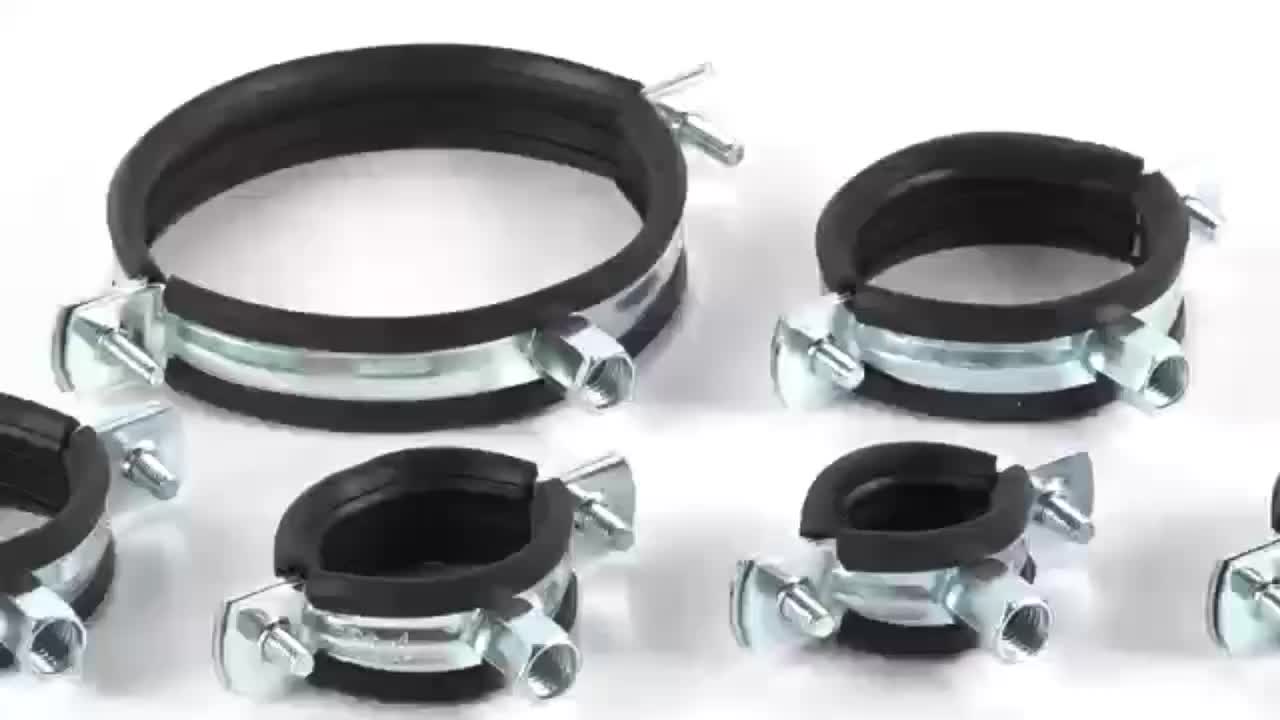 2023 M8 Pipe Clamps For Large Diameter Pipe Tube Tdc Duct Flange Fasteners Conduit Clips Quick