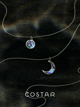 HeyJewel original design COSTAR sterling silver sun and moon necklace creative design sense to send couples birthday gifts