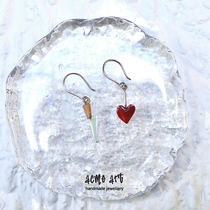 HeyJewel original design ACME Art925 silver love is not afraid of being hurt earrings new fun and advanced