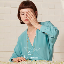 HeyJewel original design Langmu 925 silver gold-plated petal-shaped necklace female summer niche literary exaggeration ins tide