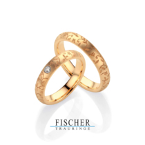 HeyJewel German centennial wedding ring FISCHER 18K white gold gold inlaid diamond ring ring customization