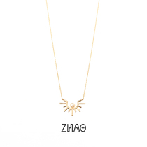 HeyJewel ZHAO Series Sunrise Sunset Series 14K gold Sunset Reflection Akoya Pearl Clavicle Chain