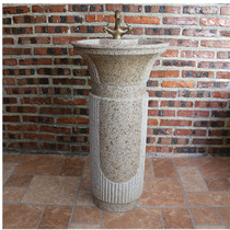 Aishishishang stone column Basin Integrated Art column basin bathroom balcony sink