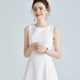 2024 Spring and Summer New Women's Sleeveless Bottoming Simple Temperament Little White Skirt Slim-fitting White Vest Dress