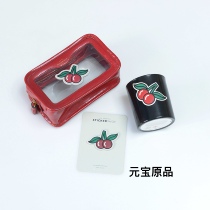 The fun series Anya bag stickers save your monotonous bags with big-eyed cherry stickers sheepskin stickers bag accessories